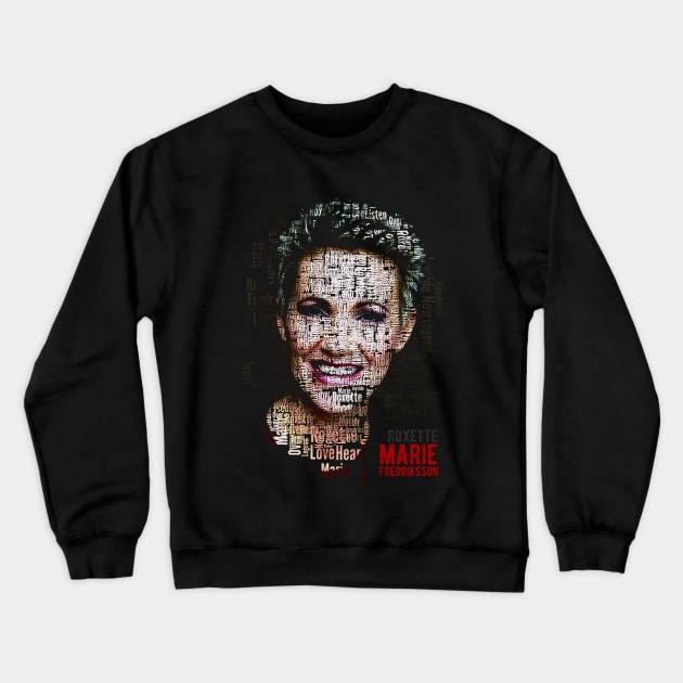 marie fredriksson text art Crewneck Sweatshirt by BAJAJU